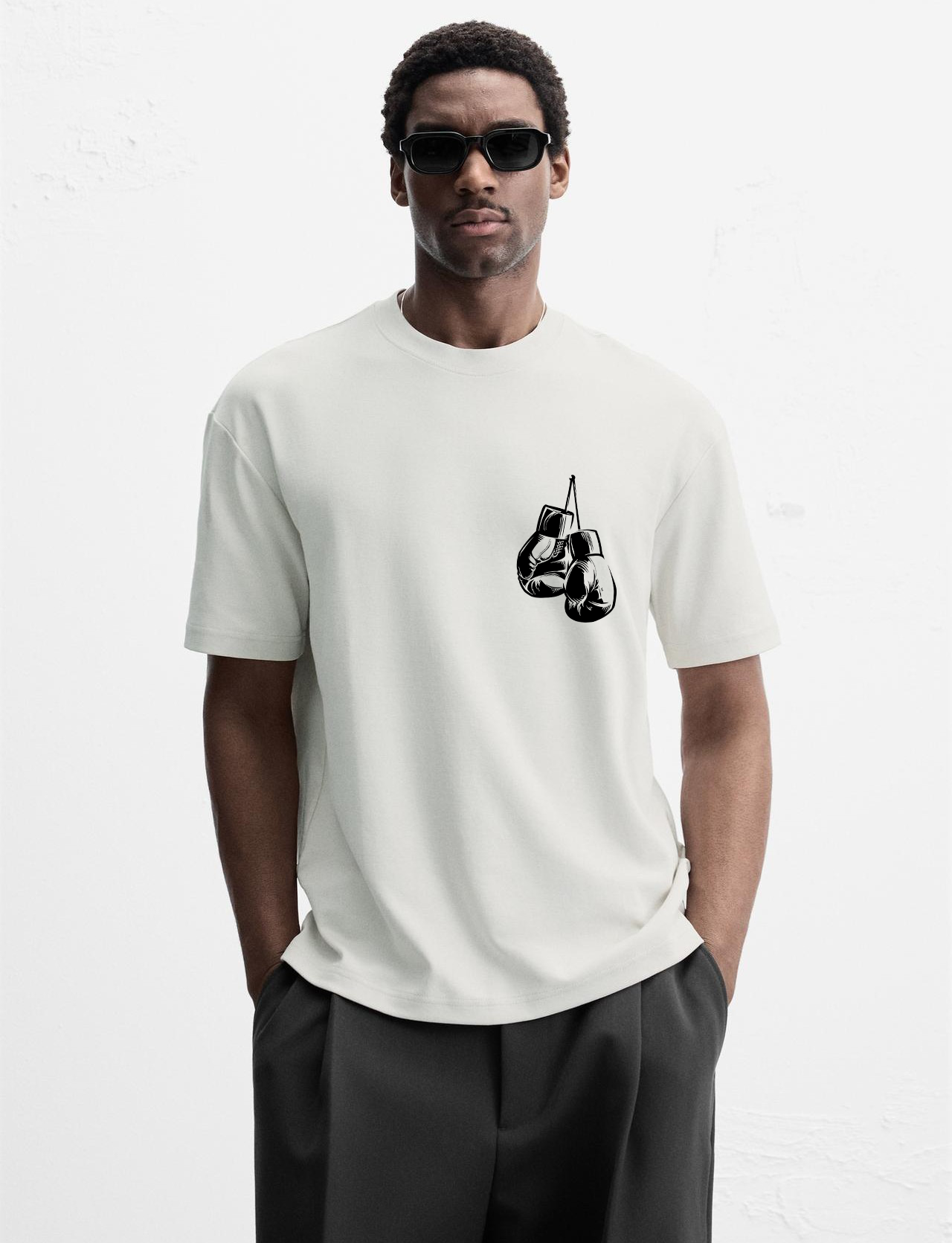 Playera Semi Oversize Never Alone